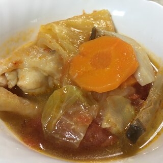 野菜たっぷり❗️トマトとキャベツの煮込み